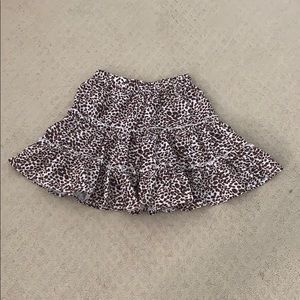 shein flowy cheetah print skirt